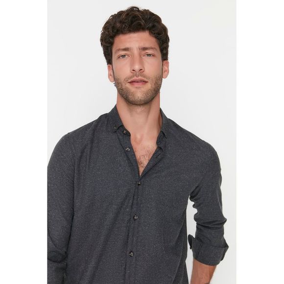 NWT Trendyol Men Slim Button placket Woven Shirt - Picture 4 of 9